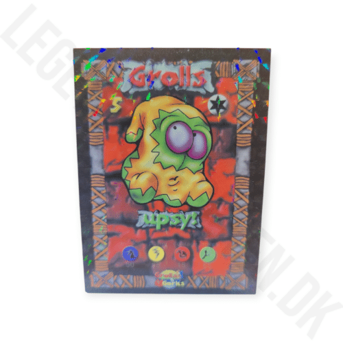 5. upsy glimmer kort med sølv tekst