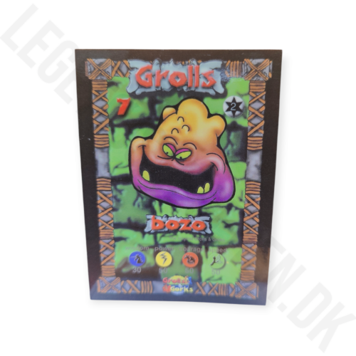 7. bozo kort med sølv tekst