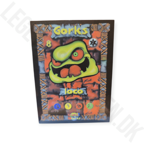 8. loco kort med sølv tekst